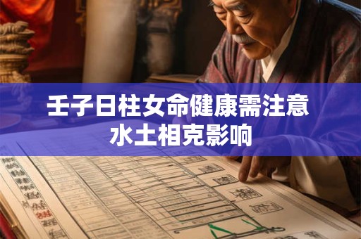 壬子日柱女命健康需注意 水土相克影响