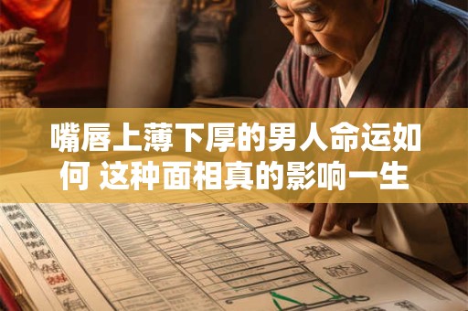 嘴唇上薄下厚的男人命运如何 这种面相真的影响一生吗