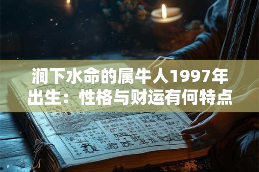 涧下水命的属牛人1997年出生：性格与财运有何特点