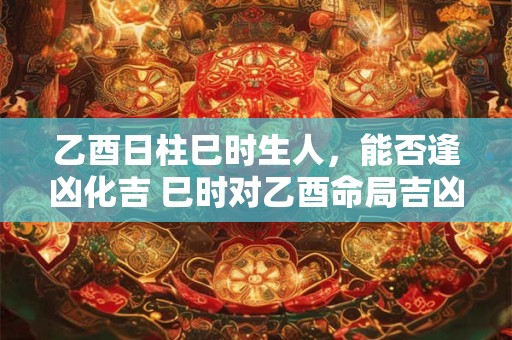 乙酉日柱巳时生人，能否逢凶化吉 巳时对乙酉命局吉凶的关键影响
