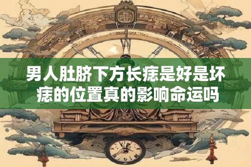 男人肚脐下方长痣是好是坏 痣的位置真的影响命运吗