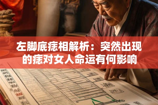 左脚底痣相解析：突然出现的痣对女人命运有何影响