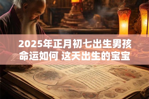 2025年正月初七出生男孩命运如何 这天出生的宝宝运势好吗