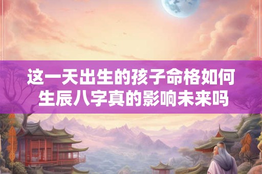 这一天出生的孩子命格如何 生辰八字真的影响未来吗