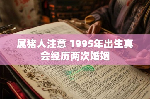 属猪人注意 1995年出生真会经历两次婚姻