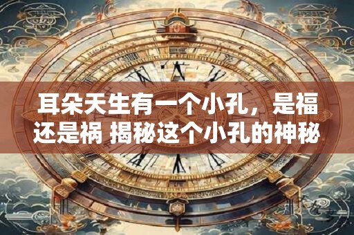 耳朵天生有一个小孔，是福还是祸 揭秘这个小孔的神秘命运