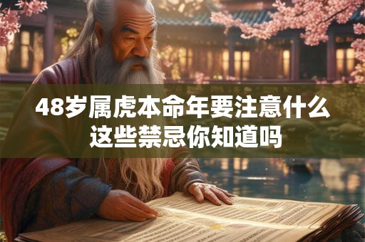 48岁属虎本命年要注意什么 这些禁忌你知道吗