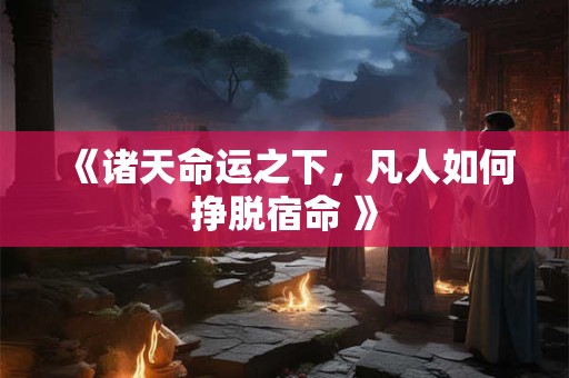 《诸天命运之下，凡人如何挣脱宿命 》