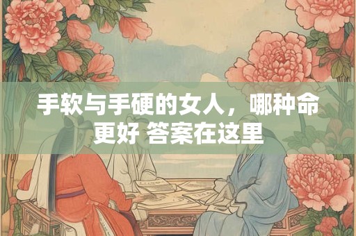 手软与手硬的女人，哪种命更好 答案在这里
