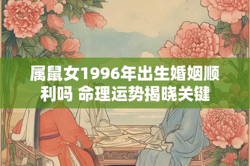 属鼠女1996年出生婚姻顺利吗 命理运势揭晓关键