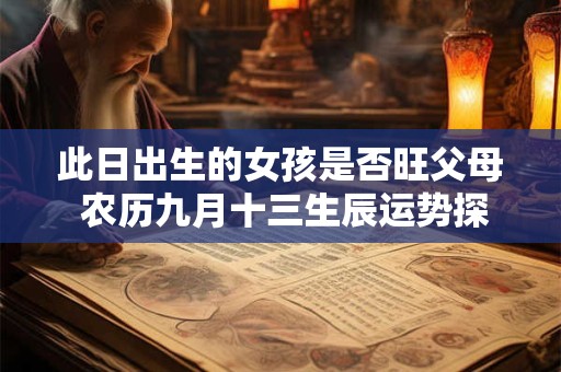 此日出生的女孩是否旺父母 农历九月十三生辰运势探析