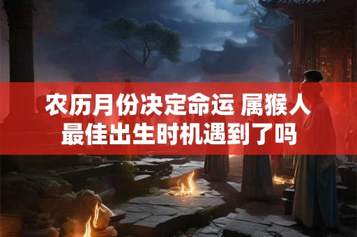 农历月份决定命运 属猴人最佳出生时机遇到了吗