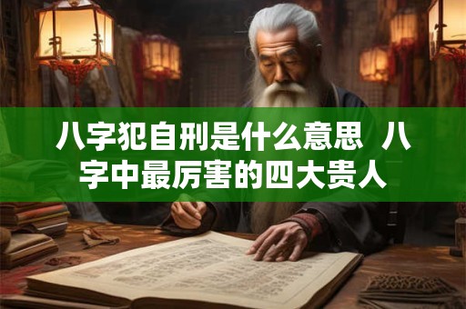 八字犯自刑是什么意思  八字中最厉害的四大贵人