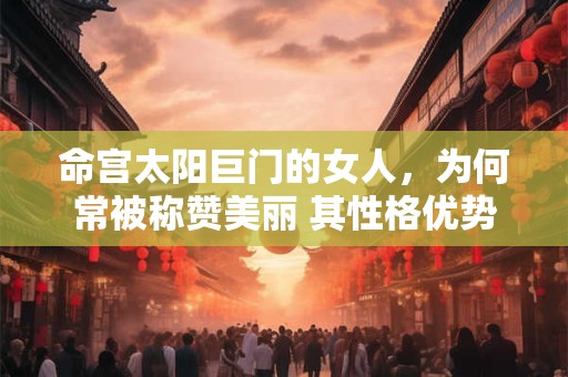命宫太阳巨门的女人，为何常被称赞美丽 其性格优势如何