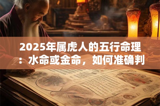 2025年属虎人的五行命理：水命或金命，如何准确判断