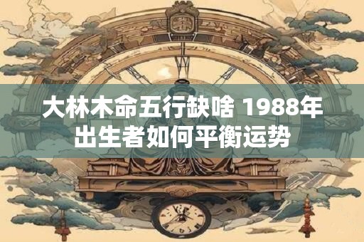 大林木命五行缺啥 1988年出生者如何平衡运势