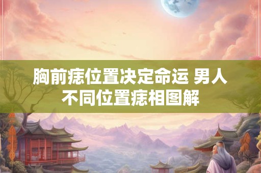 胸前痣位置决定命运 男人不同位置痣相图解