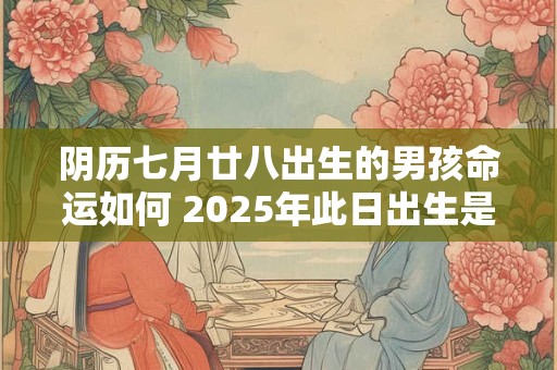 阴历七月廿八出生的男孩命运如何 2025年此日出生是否大吉