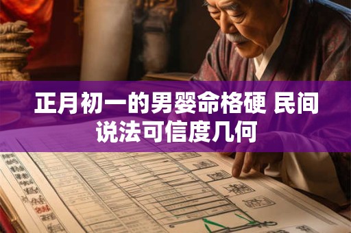正月初一的男婴命格硬 民间说法可信度几何