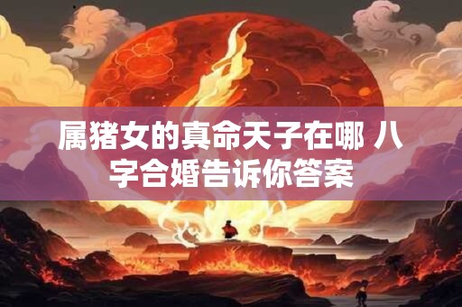 属猪女的真命天子在哪 八字合婚告诉你答案