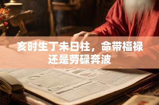 亥时生丁未日柱，命带福禄还是劳碌奔波