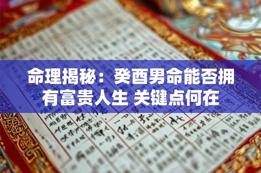 命理揭秘：癸酉男命能否拥有富贵人生 关键点何在