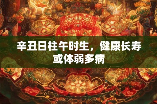 辛丑日柱午时生，健康长寿或体弱多病