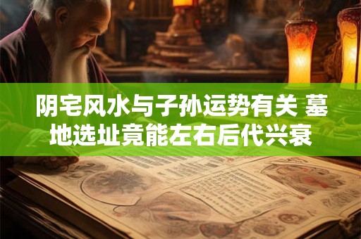 阴宅风水与子孙运势有关 墓地选址竟能左右后代兴衰