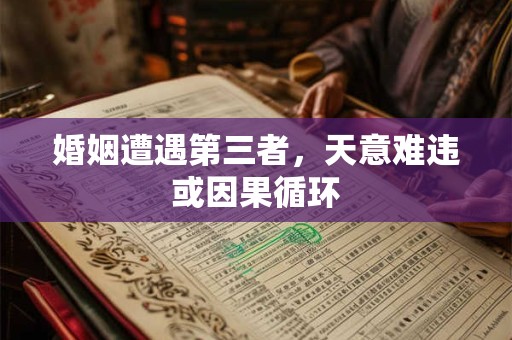 婚姻遭遇第三者，天意难违或因果循环
