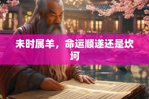 未时属羊，命运顺遂还是坎坷