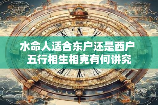 水命人适合东户还是西户 五行相生相克有何讲究