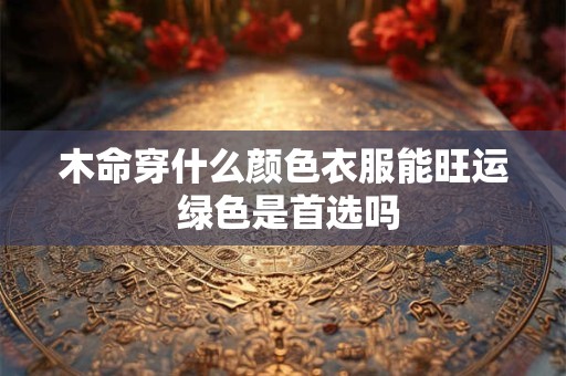 木命穿什么颜色衣服能旺运 绿色是首选吗