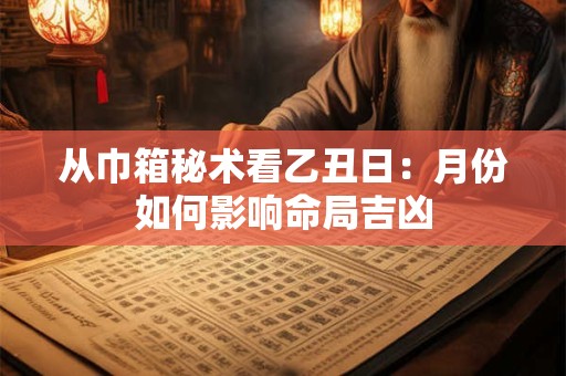 从巾箱秘术看乙丑日：月份如何影响命局吉凶