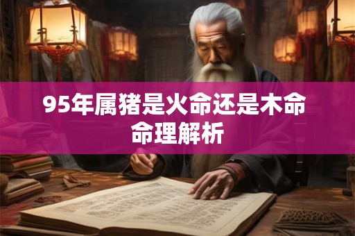 95年属猪是火命还是木命 命理解析