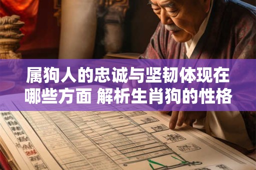 属狗人的忠诚与坚韧体现在哪些方面 解析生肖狗的性格特质