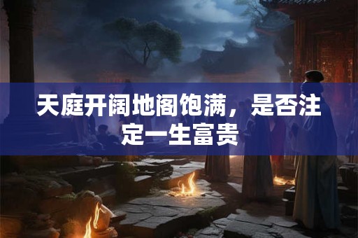 天庭开阔地阁饱满，是否注定一生富贵