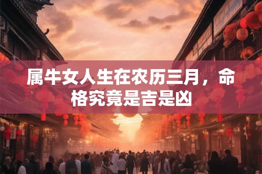 属牛女人生在农历三月，命格究竟是吉是凶