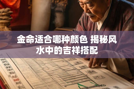 金命适合哪种颜色 揭秘风水中的吉祥搭配