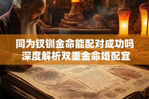 同为钗钏金命能配对成功吗 深度解析双重金命婚配宜忌