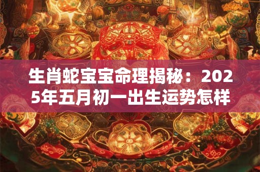 生肖蛇宝宝命理揭秘：2025年五月初一出生运势怎样