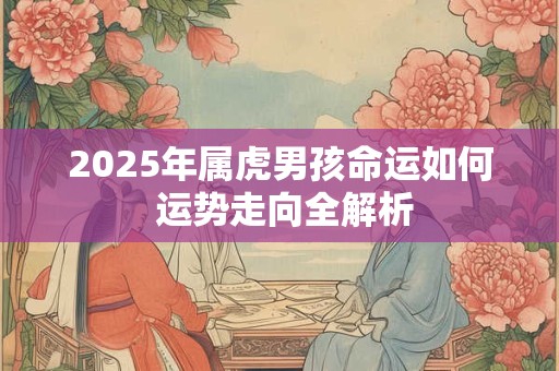 2025年属虎男孩命运如何 运势走向全解析