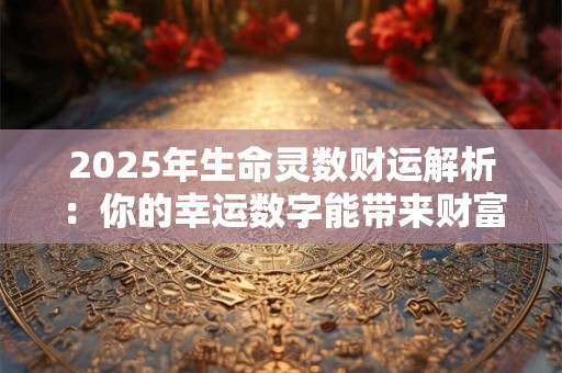 详细阅读:2025年生命灵数财运解析:你的幸运数字能带来财富吗 2025年生命灵数财运解析:你的幸运数字能带来财富吗
