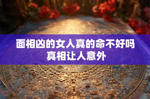 面相凶的女人真的命不好吗 真相让人意外 面相凶的女人真的命不好吗 真相让人意外