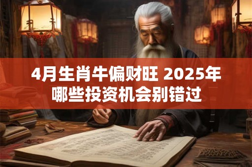 4月生肖牛偏财旺 2025年哪些投资机会别错过