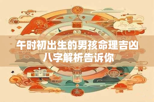 午时初出生的男孩命理吉凶 八字解析告诉你