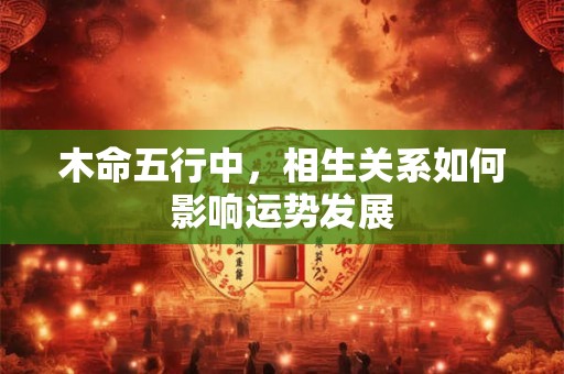 木命五行中，相生关系如何影响运势发展