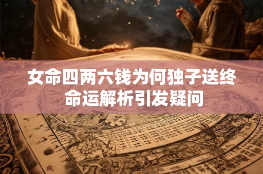 女命四两六钱为何独子送终 命运解析引发疑问