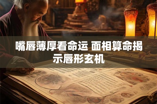 嘴唇薄厚看命运 面相算命揭示唇形玄机