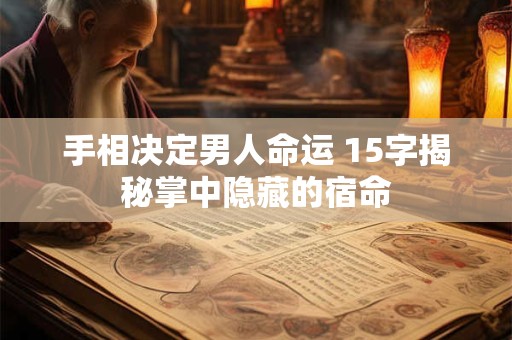 手相决定男人命运 15字揭秘掌中隐藏的宿命