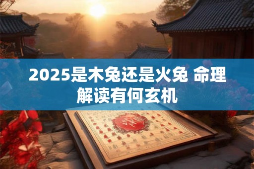 2025是木兔还是火兔 命理解读有何玄机